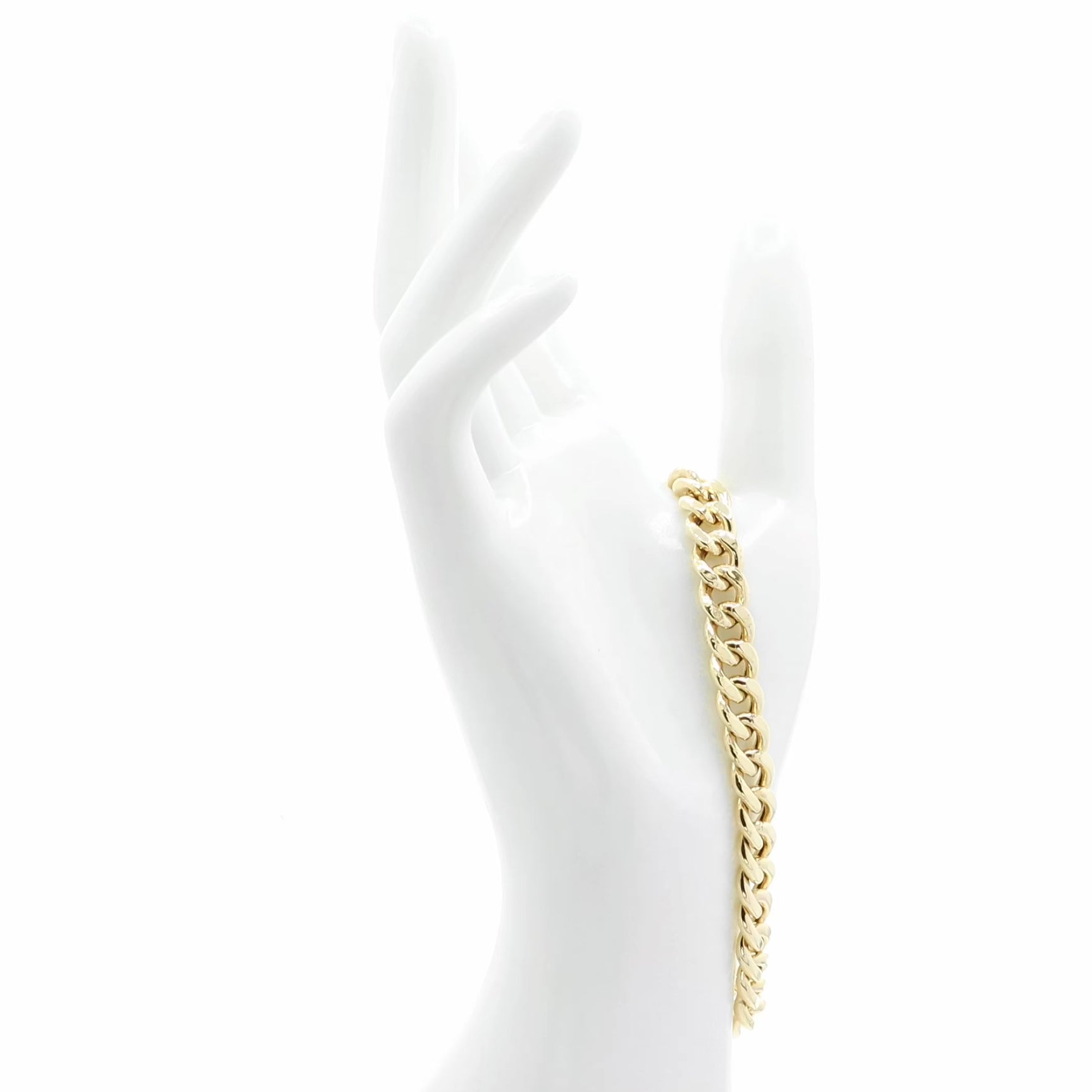 10K Yellow Gold Curb Link Bracelet Fine Jewellery Modaselle