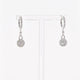 18k White Gold 1.00 Carat Diamond Drop Earrings Fine Jewellery Modaselle