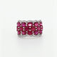14K White Gold 7.20 Carat Ruby & Diamond Ring Fine Jewellery Modaselle