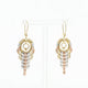 14K Tri-Tone Fringe Drop Earrings Fine Jewellery Modaselle