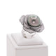 18K White Gold 17.0mm Tahitian Pearl Convertible Floral Pendant Ring Fine Jewellery Modaselle