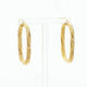 14K Yellow Gold Twist Earrings Fine Jewellery Modaselle