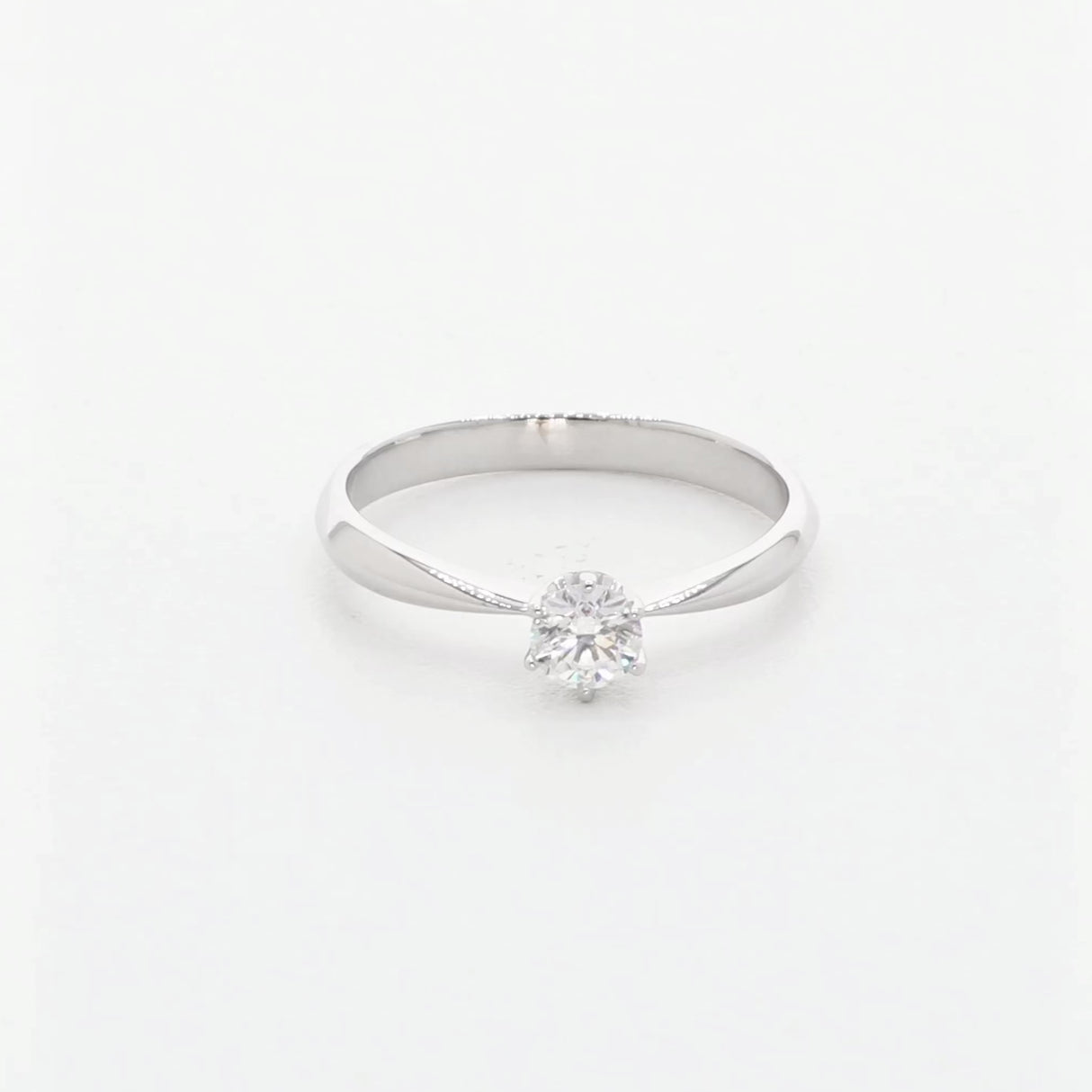 Platinum 0.23 Carat Diamond Solitaire Ring Fine Jewellery Modaselle