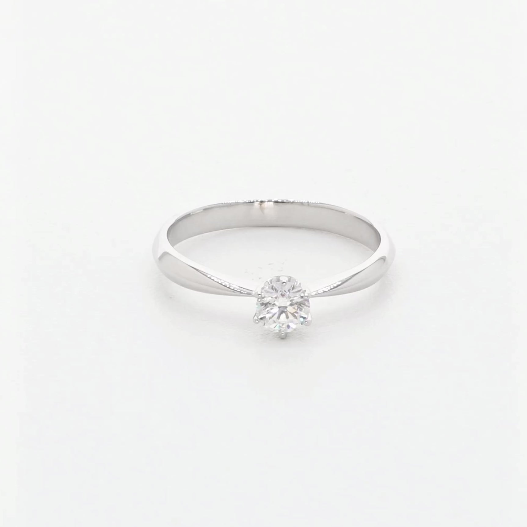 Platinum 0.23 Carat Diamond Solitaire Ring Fine Jewellery Modaselle