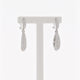18K White Gold 2.00 Carat Diamond Drop Earrings Fine Jewellery Modaselle