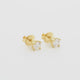18K Yellow Gold 0.90 Carat Diamond Earrings Fine Jewellery Modaselle