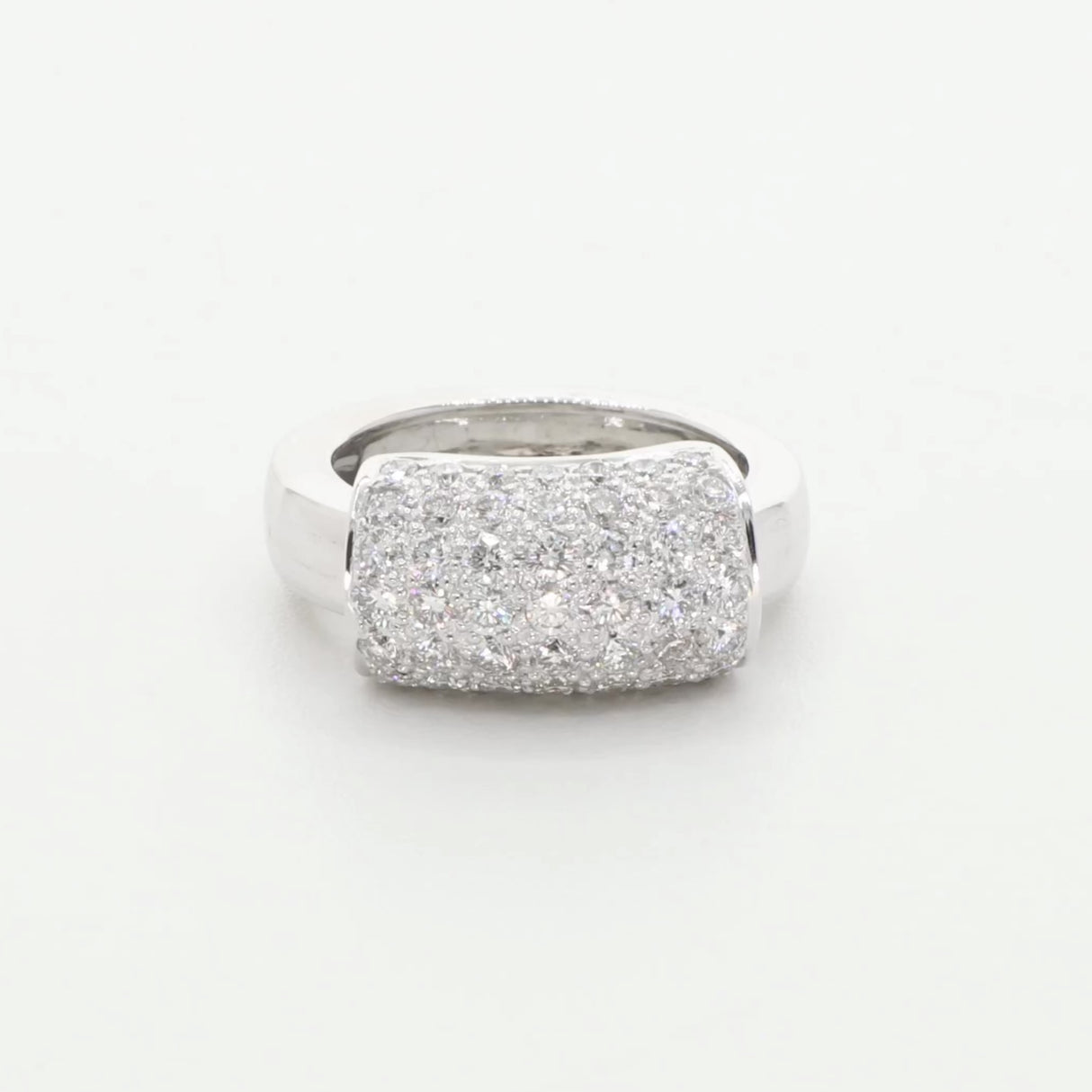 18K White Gold 1.48 Carat Diamond Sliding Ring Fine Jewellery Modaselle