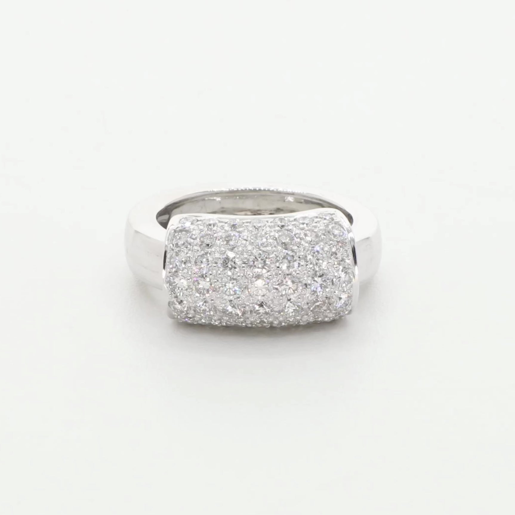 18K White Gold 1.48 Carat Diamond Sliding Ring Fine Jewellery Modaselle