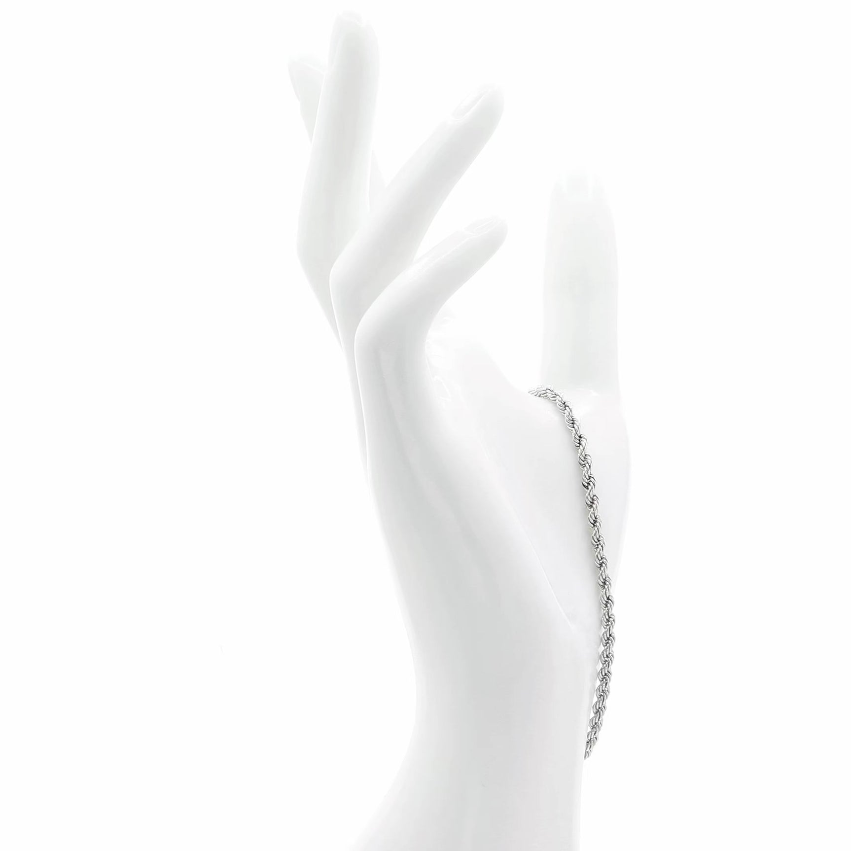 18K White Gold Rope Bracelet Fine Jewellery Modaselle