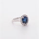 18K White Gold 2.97 Carat Sapphire Ring Fine Jewellery Modaselle