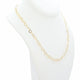 18K Yellow Gold Heart Link Chain Fine Jewellery Modaselle