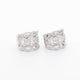 18K White Gold 2.19 Carat Diamond Hoop Earrings Fine Jewellery Modaselle