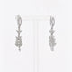 18K White Gold 4.17 Carat Foliate Drop Diamond Earrings Fine Jewellery Modaselle