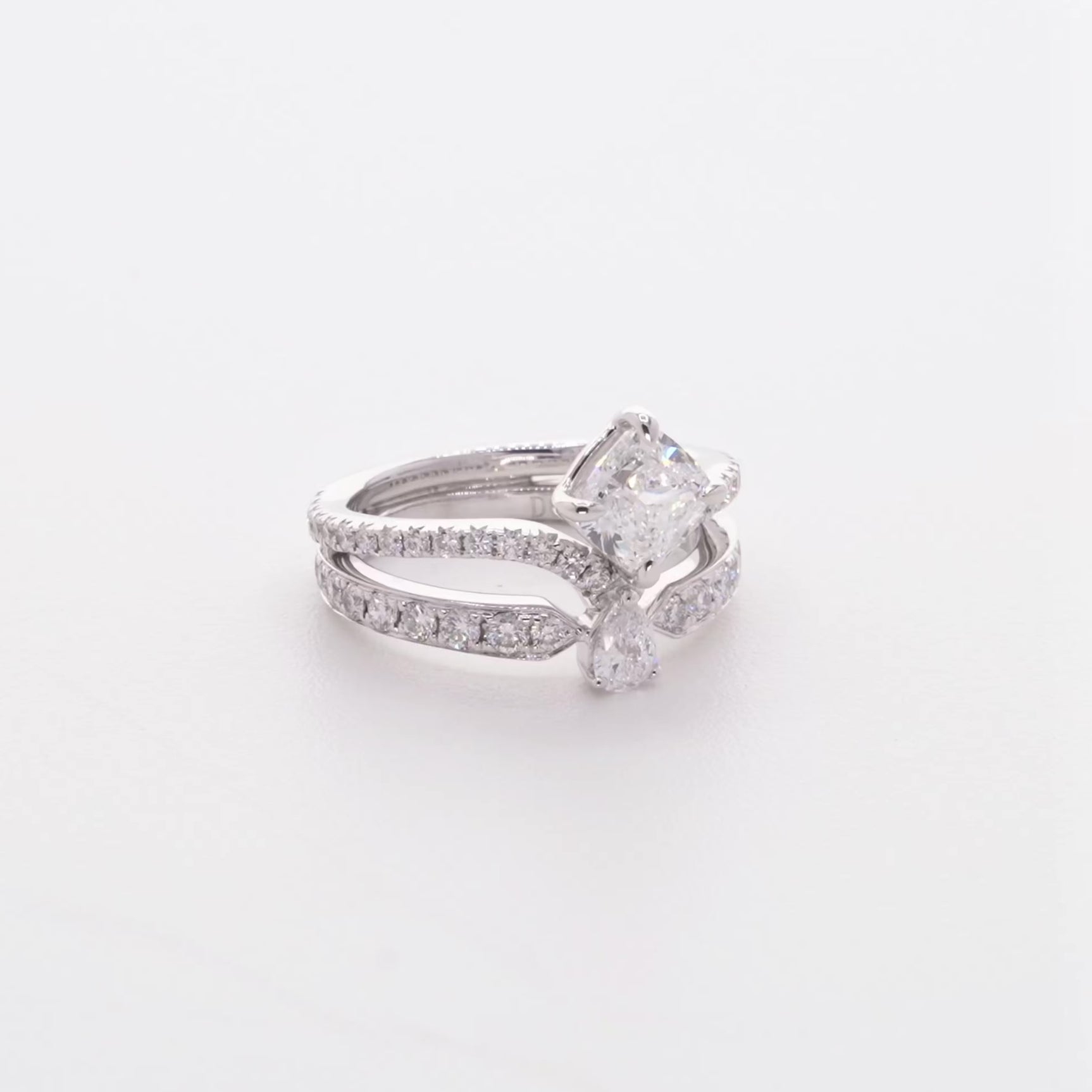 18K White Gold 1.01 Carat Cushion Diamond Ring Fine Jewellery Modaselle