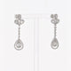 18K White Gold 1.82 Carat Diamond Drop Earrings Fine Jewellery Modaselle