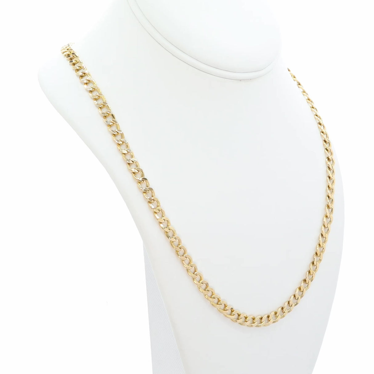 14k Yellow Gold Curb Link Chain Fine Jewellery Modaselle