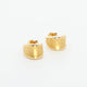 18K Yellow Gold Crescent Hoop Earings Fine Jewellery Modaselle