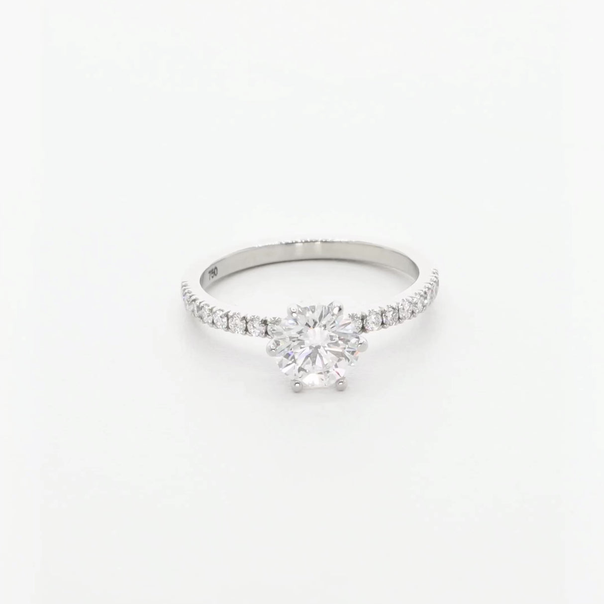 18K White Gold 1.05 Carat Diamond Ring Fine Jewellery Modaselle