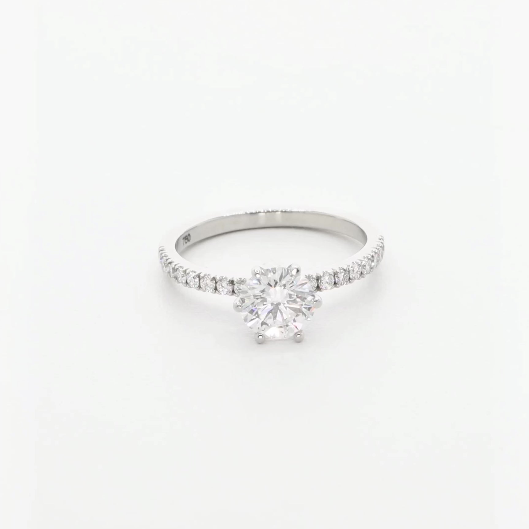 18K White Gold 1.05 Carat Diamond Ring Fine Jewellery Modaselle