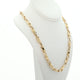18K Yellow Gold Twist Link Chain Fine Jewellery Modaselle
