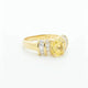 18K Yellow Gold 2.29ct Fancy Yellow Sapphire Diamond Ring Fine Jewellery Modaselle