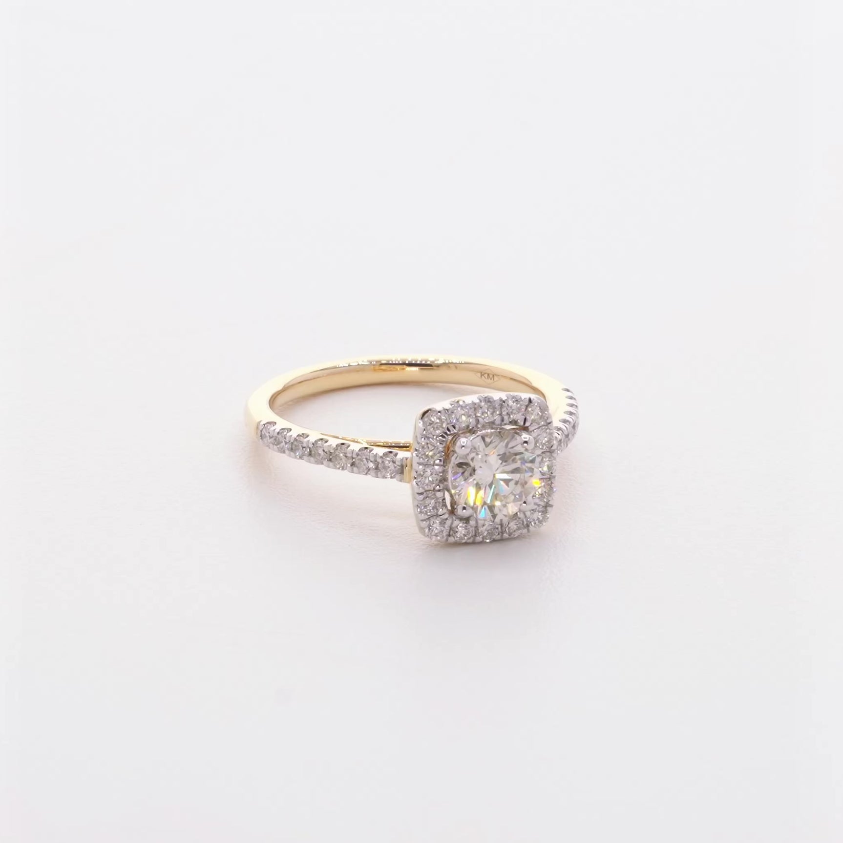 14K Yellow Gold 1.11 Carat Diamond Ring Fine Jewellery Modaselle