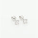 18K White Gold 1.00 Carat Diamond Stud Earrings Fine Jewellery Modaselle