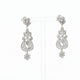 18K White Gold 2.89 Carat Diamond Drop Earrings Fine Jewellery Modaselle