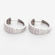 18K White Gold 1.54 Carat Diamond Hoop Earrings Fine Jewellery Modaselle