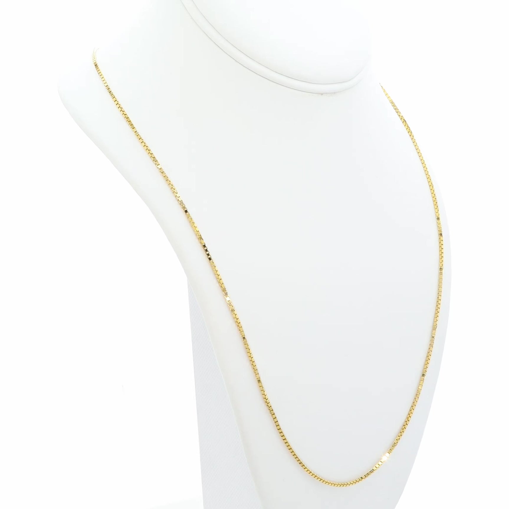 10k Yellow Gold Box Chain Fine Jewellery Modaselle