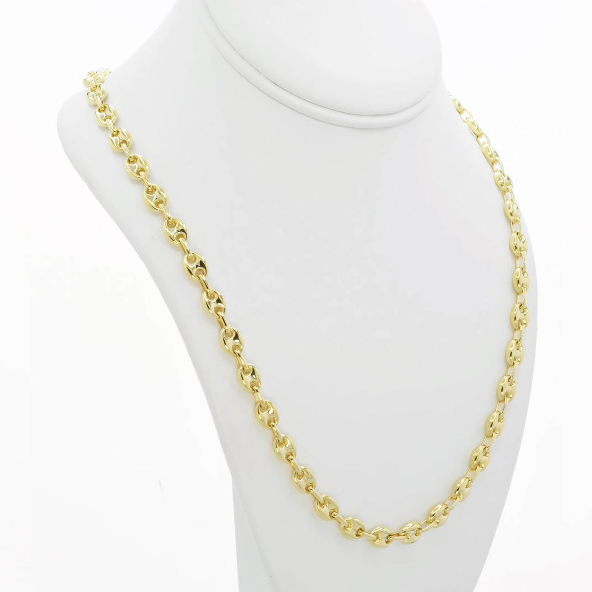 14K Solid Yellow Gold Mariner Link Chain Fine Jewellery Modaselle