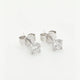 18K White Gold 0.61 Carat Diamond Stud Earrings Fine Jewellery Modaselle