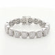 14K White Gold 6.96 Carat Octagonal Diamond Bracelet Fine Jewellery Modaselle