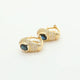 18K Yellow Gold 1.10 Carat Sapphire Earrings Fine Jewellery Modaselle