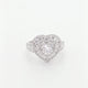 18K White Gold 1.35 Carat Diamond Heart Ring Fine Jewellery Modaselle