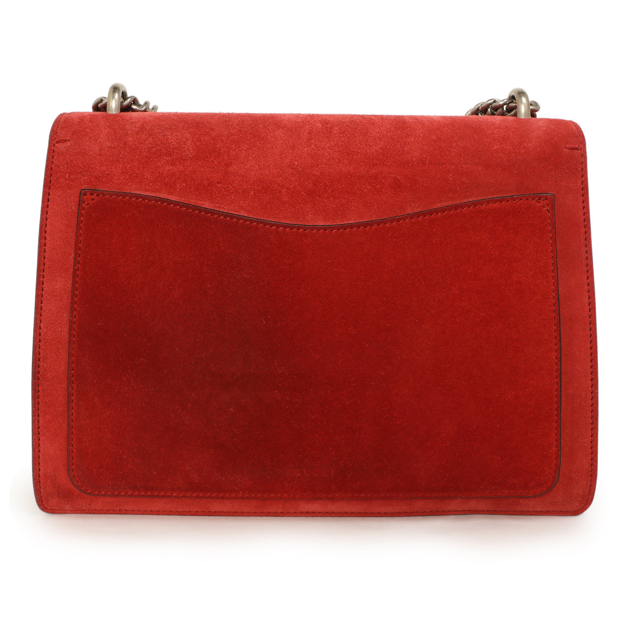 Gucci Red Suede Medium Dionysus Shoulder Bag