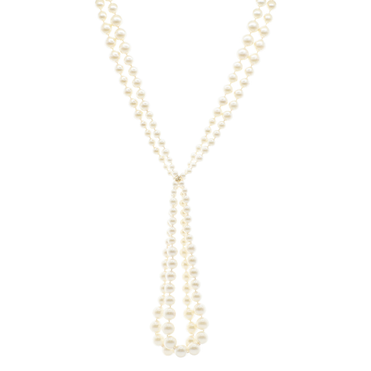 Chanel Pearl Double Strand Necklace