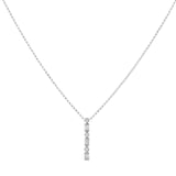18K White Gold 0.57 Carat Diamond Pendant Necklace
