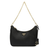 Prada Black Saffiano Re-Edition 2005 Shoulder Bag