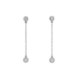 Tiffany & Co. Sterling Silver Diamonds by the Yard Drop Earrings