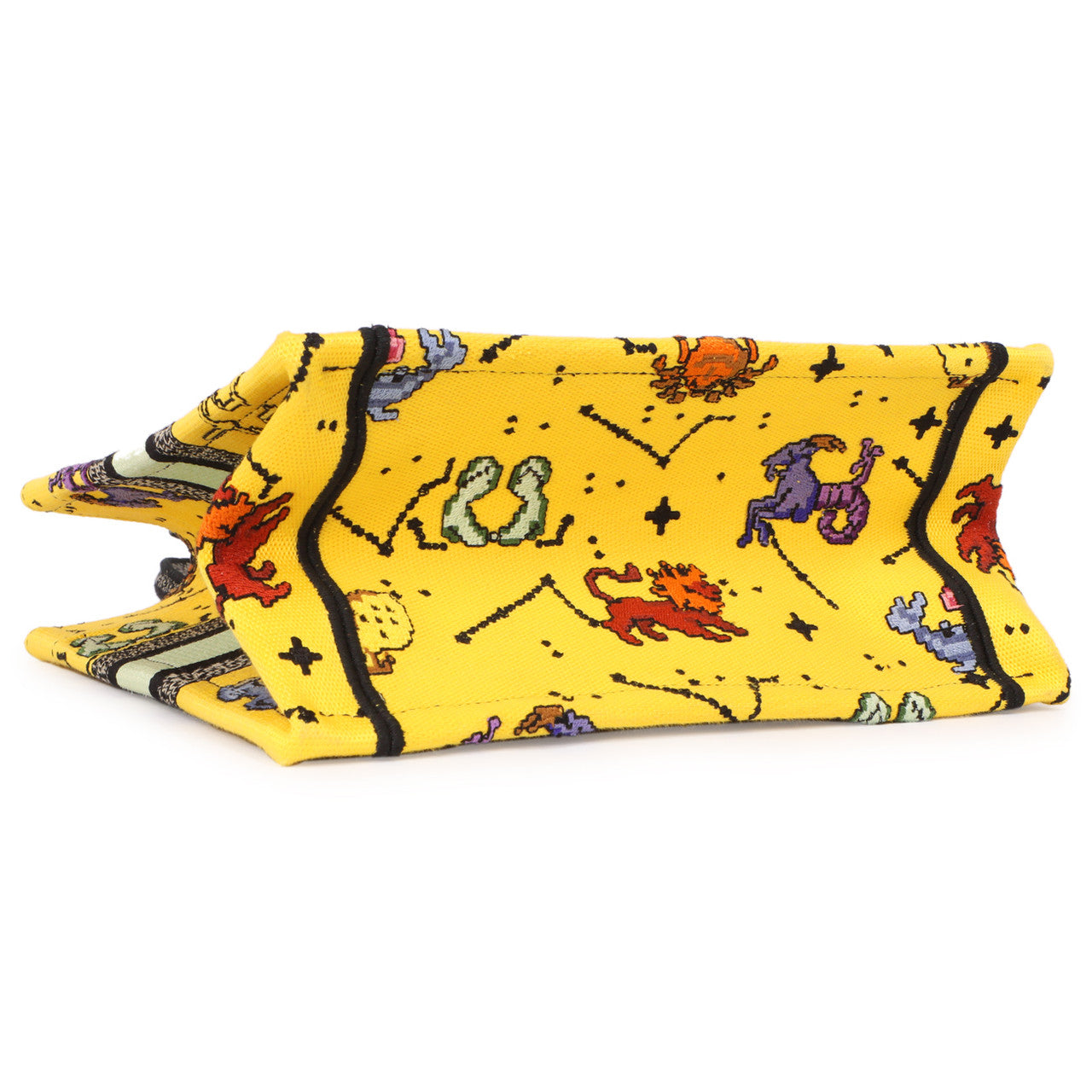 小物 Christian Dior Christian Dior Yellow Embroidered Pixel Zodiac Small Book