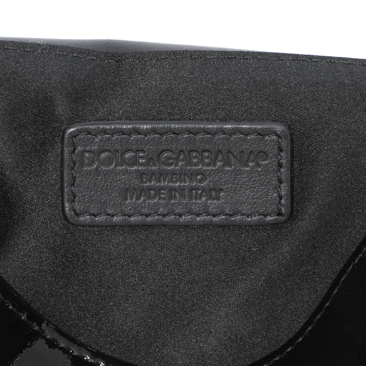 Dolce & Gabbana Black Vernice Mini Satchel