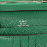 Hermes Vert Vertigo Epsom Bearn Compact Wallet