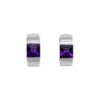 18K White Gold Amethyst Earrings Fine Jewellery Modaselle