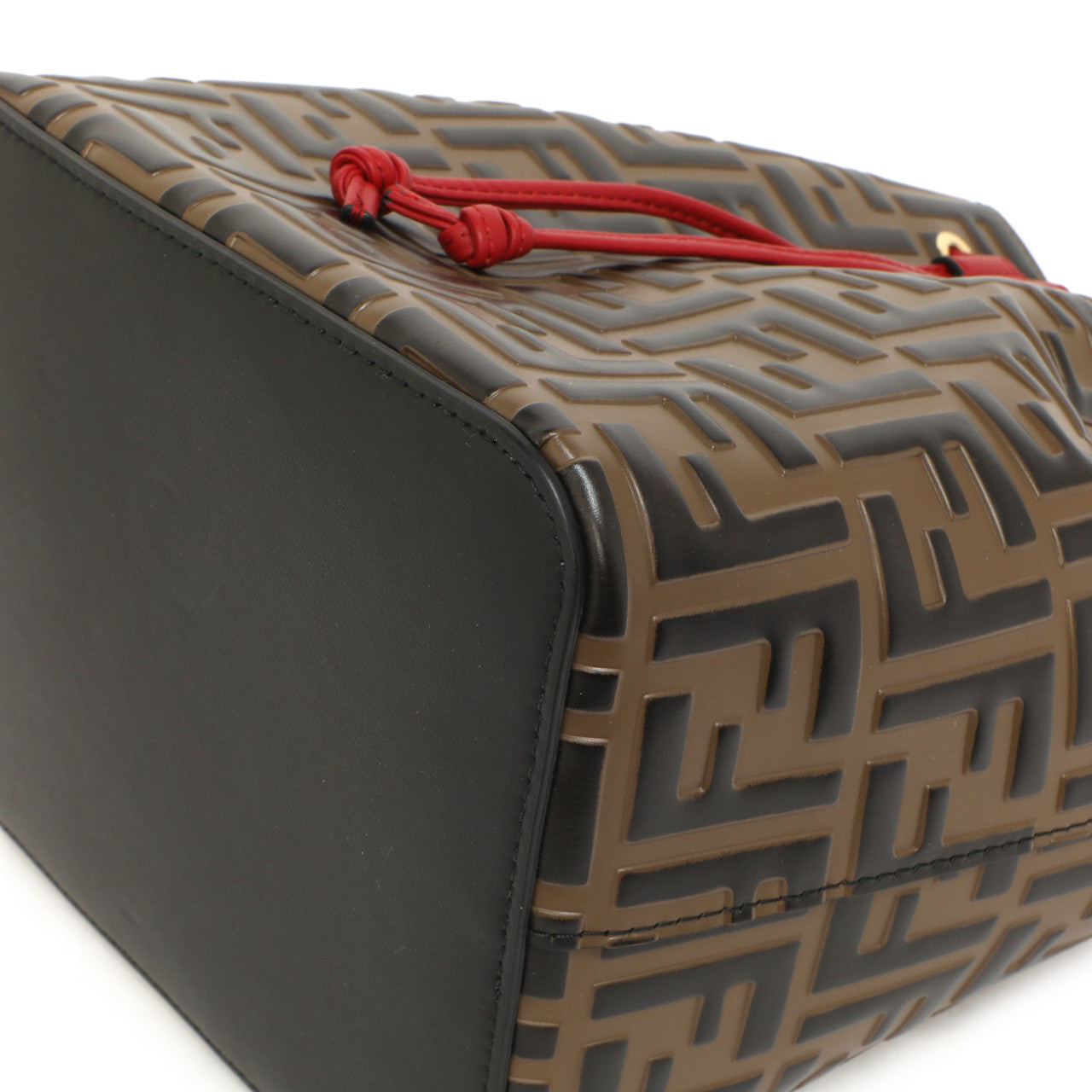 Fendi FF 1974 Embossed Calfskin Grande Mon Tresor Bucket Bag