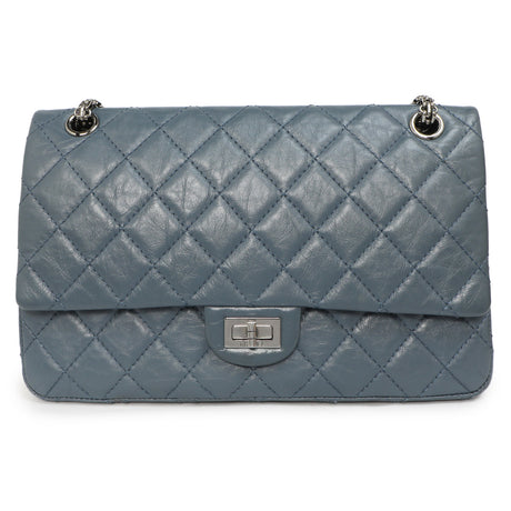 Chanel Blue Quilted Aged Calfskin 2.55 Reissue Double Flap 226