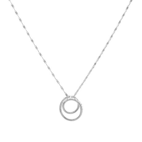 18K White Gold 0.80 Carat Diamond Pendant Necklace