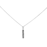 18K White Gold 0.72 Carat Diamond Drop Pendant Necklace