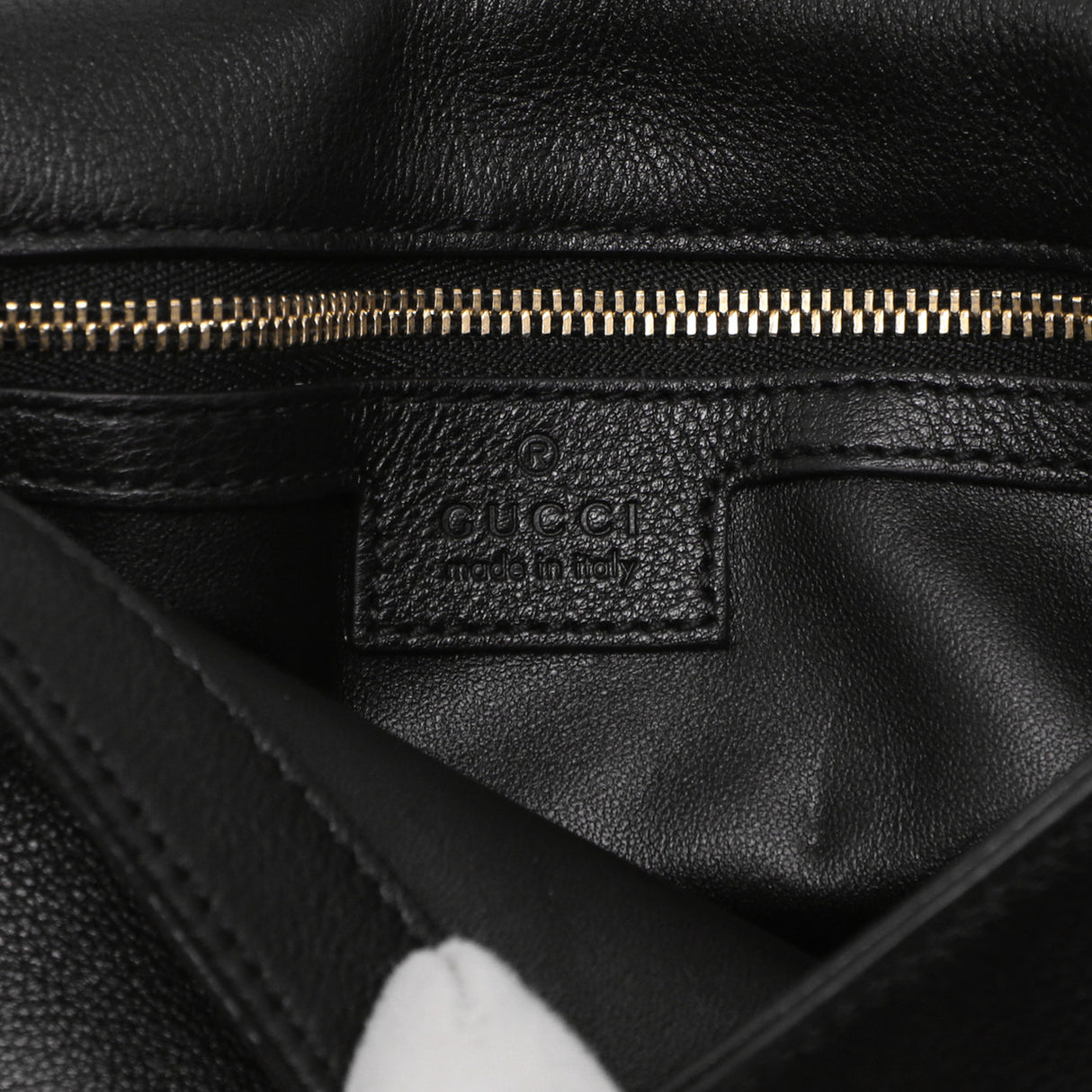 Gucci Black Roxy Calfskin Blondie Chain Shoulder Bag