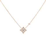 Louis Vuitton 18K Pink Gold Diamond Color Blossom BB Star Pendant